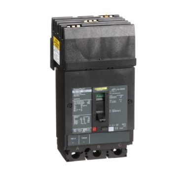 Interruptor termomagnético PowerPacT H, de 150A, 3 polos, 14kA a 600V, I-Line