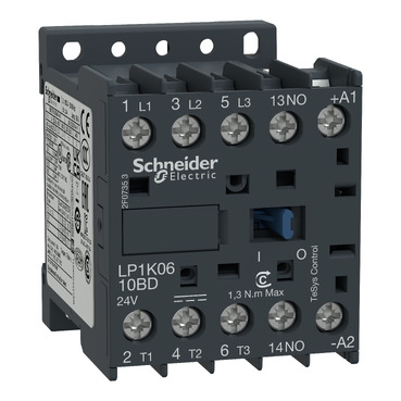 MINICONTACTOR 3P AC-3 - <=440 V 9 A - BOBINA 24 V CD