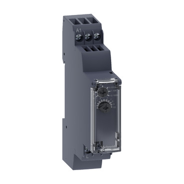 MODULAR TIMING RELAY, 0.7 A, 1 CO, 1 S..100 H, ON DELAY, SOLID STATE OUTPUT, 24..240 V AC/DC