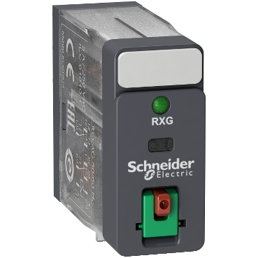 RELÉ INTERFAZ ENCH ZELIO RXG 2 C/O ESTÁNDAR-120VCA-5A C/PULS PRUEBA BLOQ Y LED