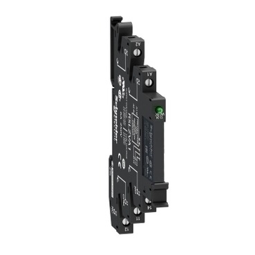 SLIM RELAY MOUNTED ON SCREW SOCKET WITH LED AND PROTECTION CIRCUIT, 24 V