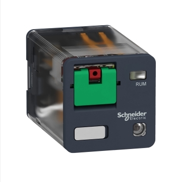 RELÉ ENCHUFABLE UNIVERSAL - ZELIO RUM - 2 C/O - 230 V AC - 10 A - CON LED