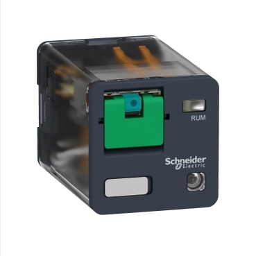 RELÉ ENCHUFABLE UNIVERSAL - ZELIO RUM - 2 C/O - 24 V DC - 10 A - CON LED