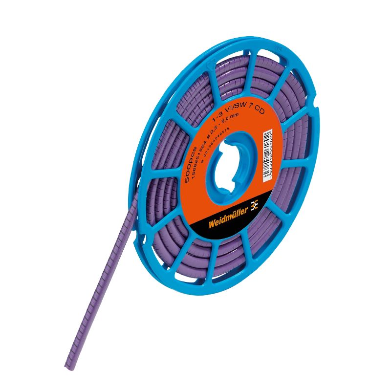 WEIDMULLER MARCACABLE RL 500PZ 10-18 AWG CLI C 1-3 Violeta/SW 7 CD