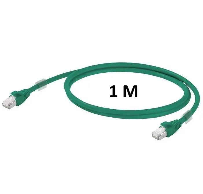 WEIDMULLER Cable de conexión, RJ45 IP 20, RJ45 IP 20, <20 m: Cat.6A / >20 m Clase EA (ISO/IEC 11801 2010), LSZH, 1 m