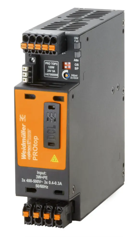 WEIDMULLER FUENTE DE PODER PRO TOP3 120W 24V 5A          