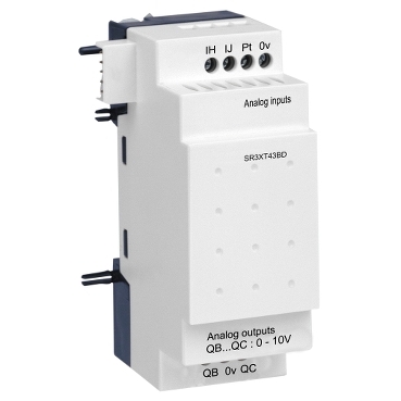 [SR3XT43BD] ANALOGUE I/O EXTENSION MODULE - 4 I O - 24 V DC - FOR ZELIO LOGIC