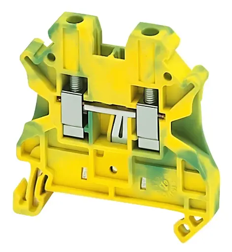 [NSYTRV42PE] BLOQUE DE TERMINALES DE TIERRA - 4MM² NIVELÚNICO 1X1 TORNILLO - AMARILLO VERDOSO