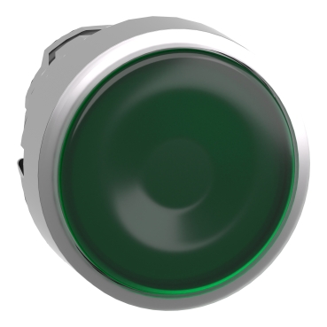 [ZB4BW333] CABEZA DE PULSADOR ILUMINADO  22  VERDE