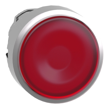 [ZB4BH043] CABEZA DE PULSADOR ILUMINADO 22  ROJO