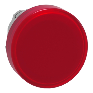 [ZB4BV043] CABEZA PILOTO LUMINOSO 22 REDONDA LENTES LISAS ROJAS