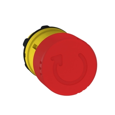 [ZB5AS834] CABEZA SETA DE EMERGENCIA EMERGENCIA Ø 30 - GIRAR PARA LIBERAR - Ø 22 - ROJO