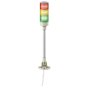 [XVGB3SM] LUZ DE TORRE MONOLÍTICA PRECABLEADA COMPLETA, HARMONY XVG, RAG, 24 V, LED, CON ZUMBADOR, MONTAJE EN TUBO