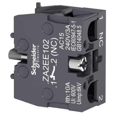 [ZA2EE102] BLOQUE DE CONTACTO, 1NC, 22 mm