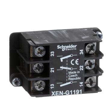 [XENG1191] CONTACTO 1NF+1NA+1NA DECALADO (2 VEL) P/ BOTONEIRAS PENDENTES XACA