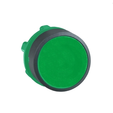 [ZB5AA3] Cabeza pulsador rasante verde