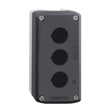 [XALD03] TAPA DE GABINETE VACÍO GRIS OSCURO CON BASE GRIS CLARO 3 RECORTES