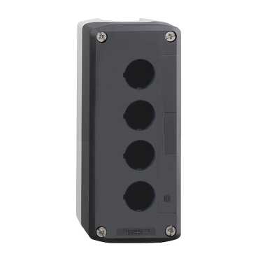 [XALD04] TAPA DE GABINETE VACÍO GRIS OSCURO CON BASE GRIS CLARO - 4 RECORTES