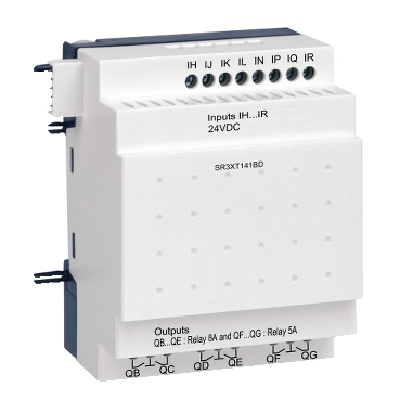 [SR3XT141BD] DISCRETE I/O EXTENSION MODULE - 14 I O - 24 V DC - FOR ZELIO LOGIC