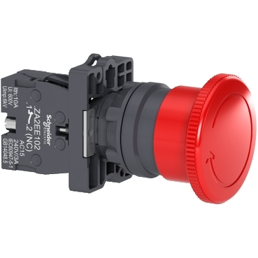 [XA2ES542] PE, GATILLO ENGANCHE GIRAR PARA LIBERAR, DIA40, ROJO, 1 NC
