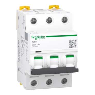[A9F74340] INTERRUPTOR TERMOMAGNETICO - RIEL C60N - 3P - 40A - CURVA C