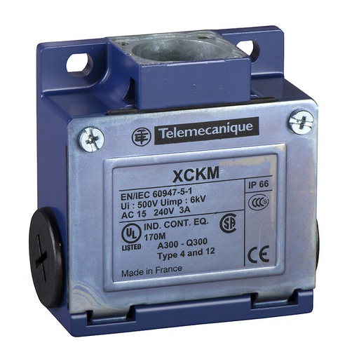 [ZCKM1H29] Limit switch body, Limit switches XC Standard, ZCKM, 1NC+1 NO, snap action, M20