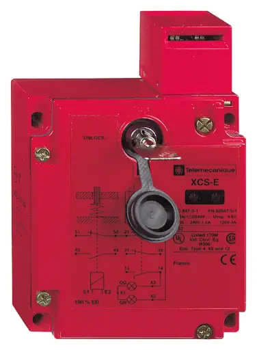[XCSE7332] METAL SAFETY SWITCH  XCSE - 2NC+1NO-SLOW BREAK -2ENTRIES TAPPED M20-110/120V