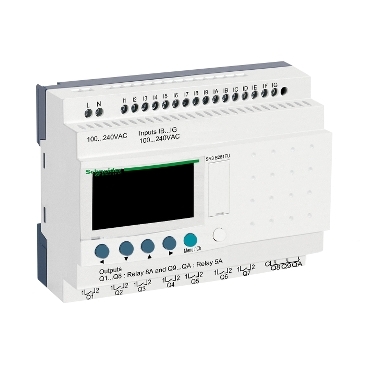 [SR3B261FU] MODULAR SMART RELAY ZELIO LOGIC - 26 I O - 100..240 V AC - CLOCK - DISPLAY