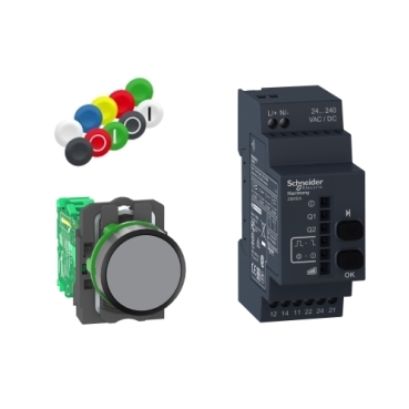 [XB5RFA02] PACK 22MM XB5R PROGRAMBLE RECEIVER AC/DC