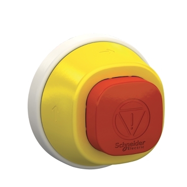 [ZB5AS84W00] PARO EMERG ROJO NO ILUMINADO PLAST CUAD