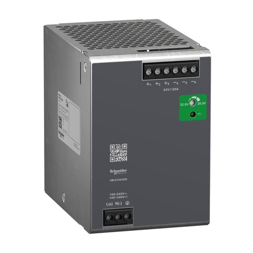 [ABLS1A24200] FUENTE DE ALIMENTACIÓN 24V 20A 1PH MONTAJE OPTIMIZADO