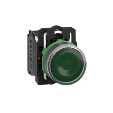 [XB5AW33B5] PULSADOR VERDE LUMINOSO Ø 22 - RETORNO RESORTE NIVELADO - 24 V - 1 NA + 1 NC