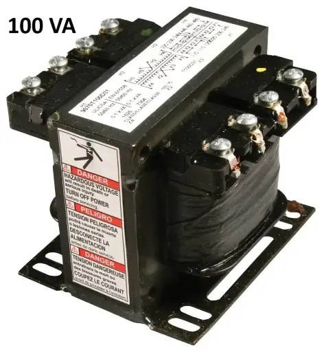 [9070T100D31] TRANSFORMER, TYPE T, INDUSTRIAL CONTROL, 100 VA, 240/480 VAC PRIMARY / 120/240 VAC SECONDARY, 1 PHAS