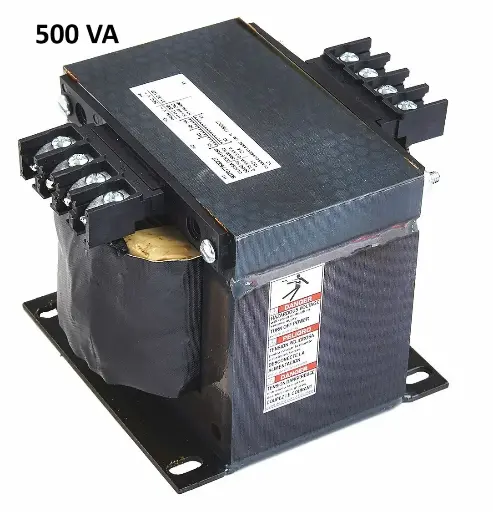 [9070T500D31] TRANSFORMER, TYPE T, INDUSTRIAL CONTROL, 500 VA, 240/480 VAC PRI / 120/240 VAC SECOND, 1 PHASE, 50/6