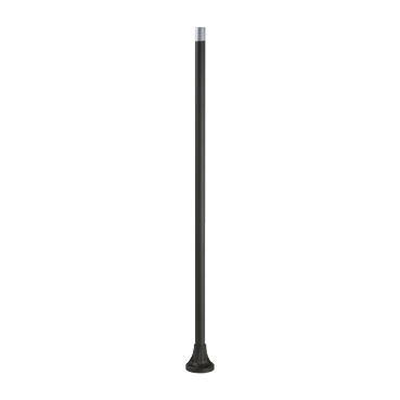 [XVBZ04] TUBO DE SOPORTE + BASE DE FIJACIÓN 1=800 MM - ALUMINIO NEGRO - XVB