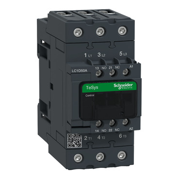 [LC1D50AM7] Contactor TeSys D - 3P(3 NA) - AC-3 - <= 440 V 50 A - bobina 220 V AC 50/60 Hz