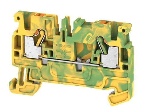 [1521680000] Weidmuller Borne de tierra, PUSH IN, 2.5 mm², Verde/amarillo