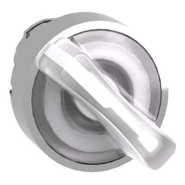 [ZB4BK1213] Cabeza selector selector iluminado -2 posiciones - Ø 22 - blanco