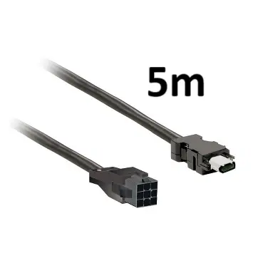 [VW3M5D1AR50] Cable de alimentación de 5 m, blindado, 4 x 0,82 mm², conexión de cables BCH2