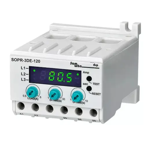 [SOPR-3DE-120] Relevador Sobrecarga Electrónico Sopr-3de Motor 10-120 Amp